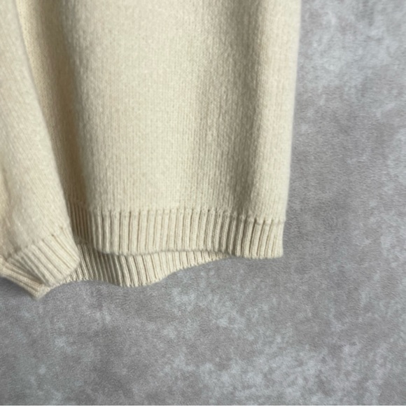 Peach Den Merino Wool Blend Knit Pull On Shorts In Ivory Women's Size S - Picture 2 of 6